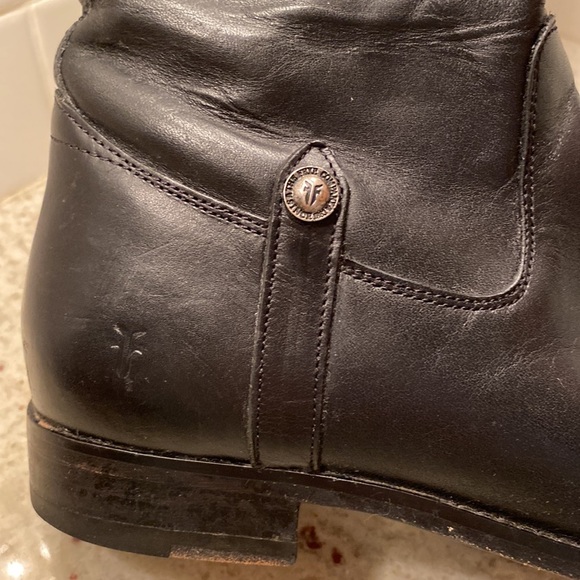 Frye vintage black Melissa style tall riding boots Size 8.5 - Picture 10 of 12